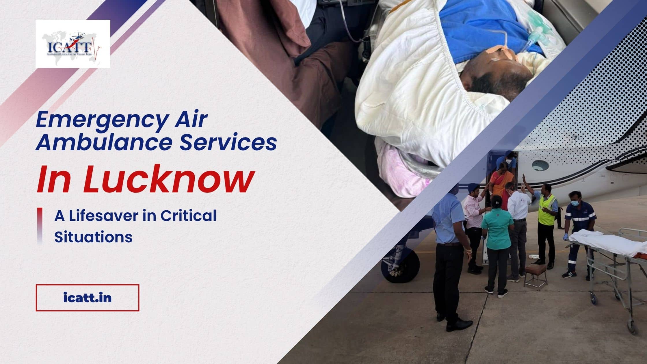 Emergency Air Ambulance Services in Lucknow